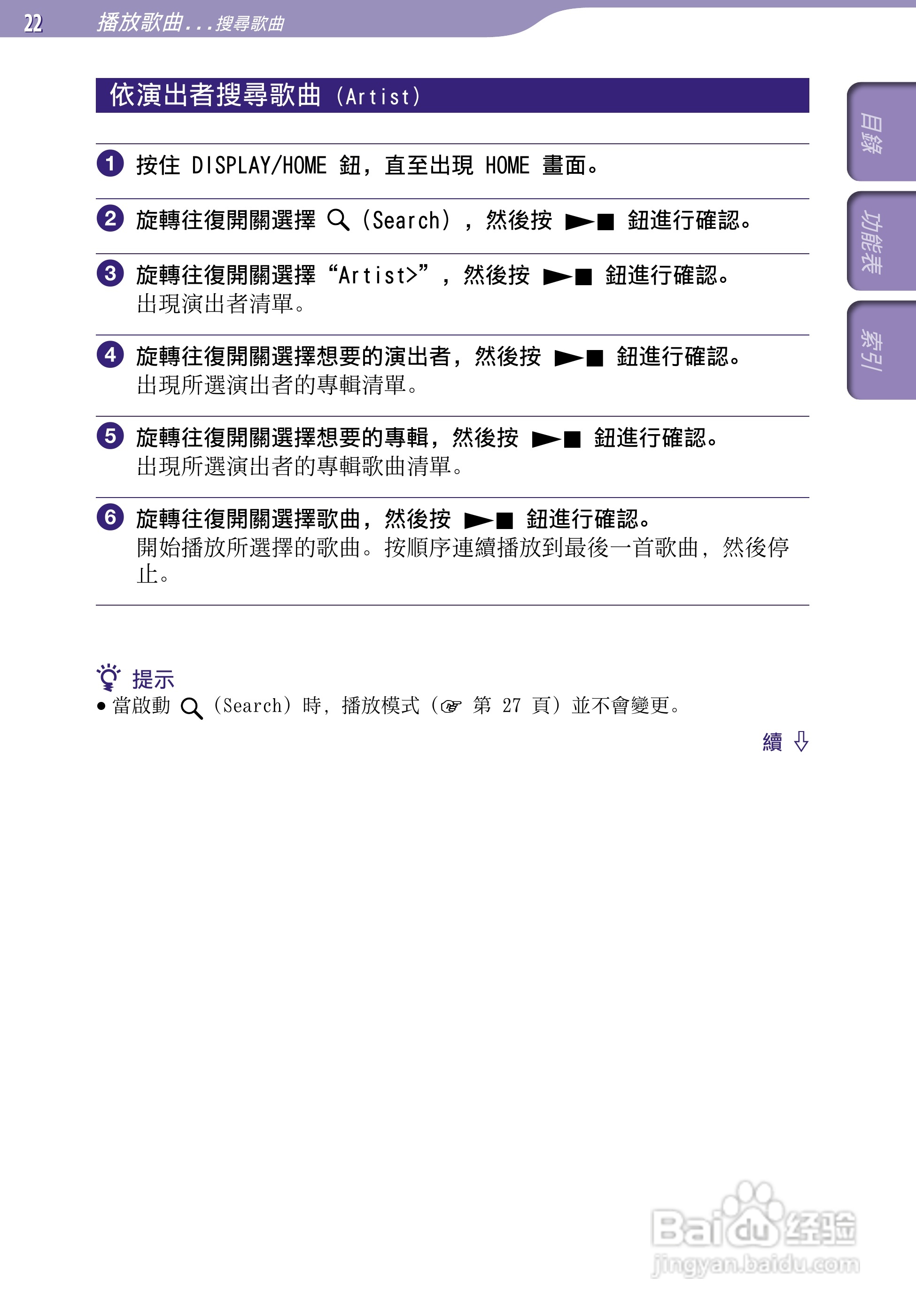 SONY索尼NW-S706F数码影音使用说明书:[3]
