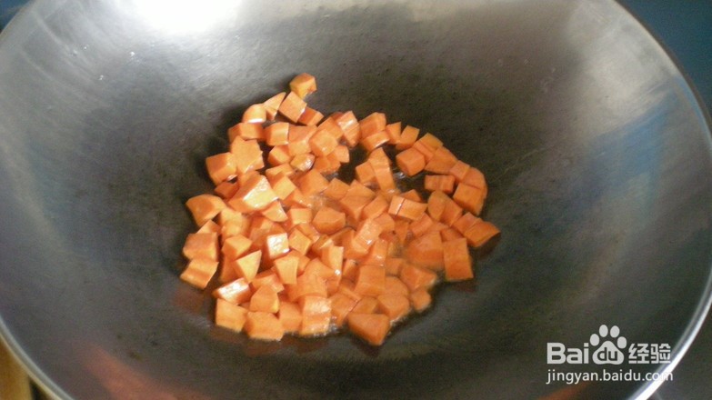 鸡蛋油条炒米饭的做法