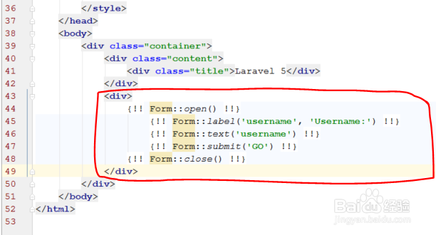 Laravel 5中如何添加Form功能