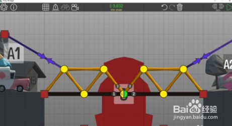 Poly Bridge桥梁构造者1 14关通关攻略 百度经验 Poly Bridge桥梁构造者1 14关通关攻略 百度经验