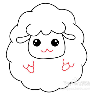 简笔画—如何画好看卡通的小绵羊
