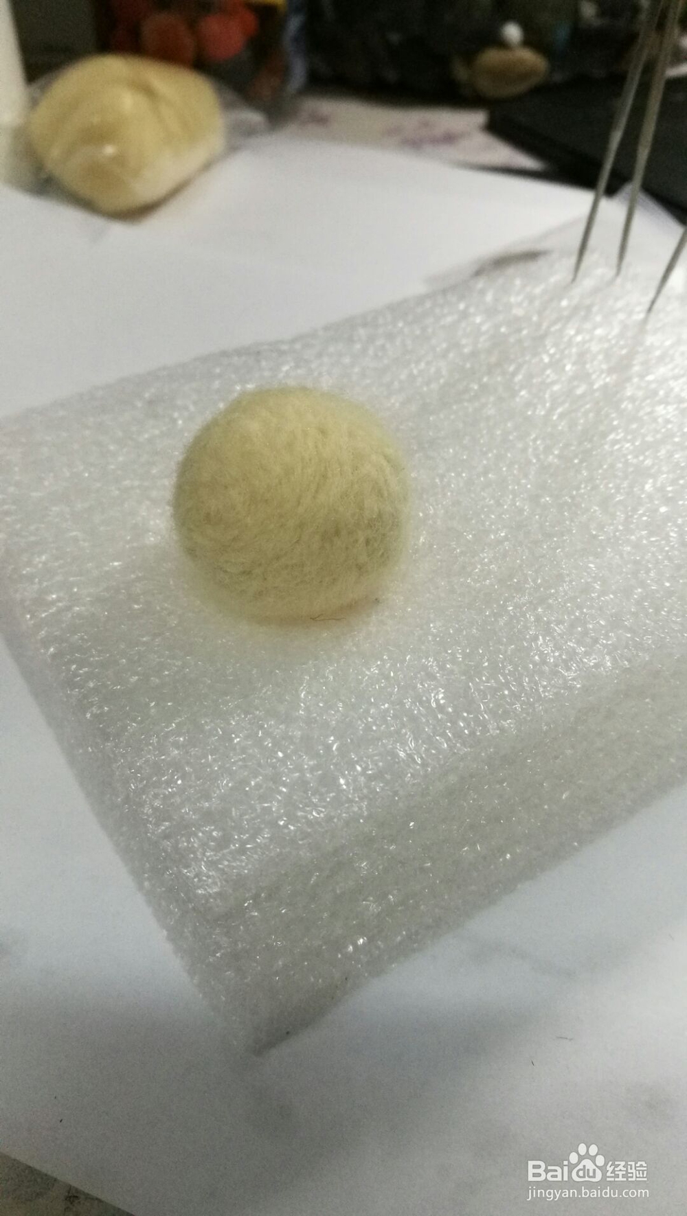 基础做法的羊毛毡小章鱼