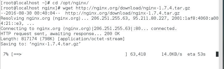centos 下面安装 nginx