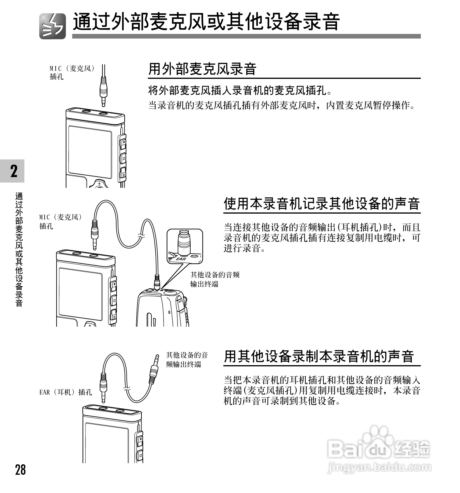 奥林巴斯录音笔WS-331M型使用说明书:[3]