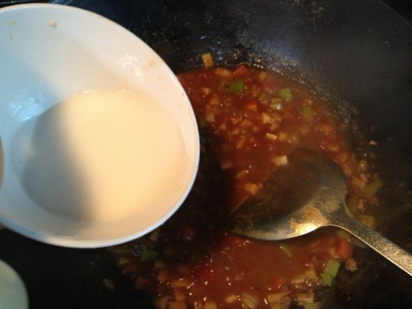 杏鲍菇杂蔬炸酱面