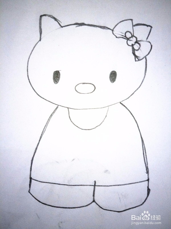 简笔画—Kitty猫的画法