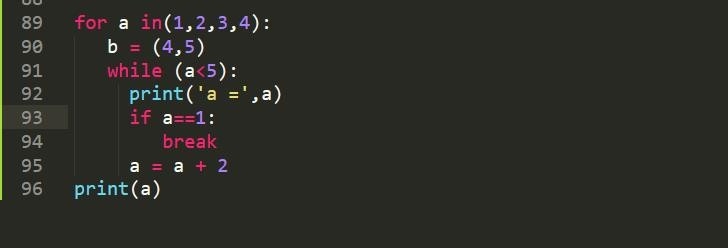 python中break\continue\pass语句的用法