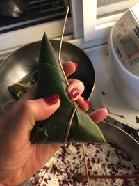 红豆蜜枣小脚粽