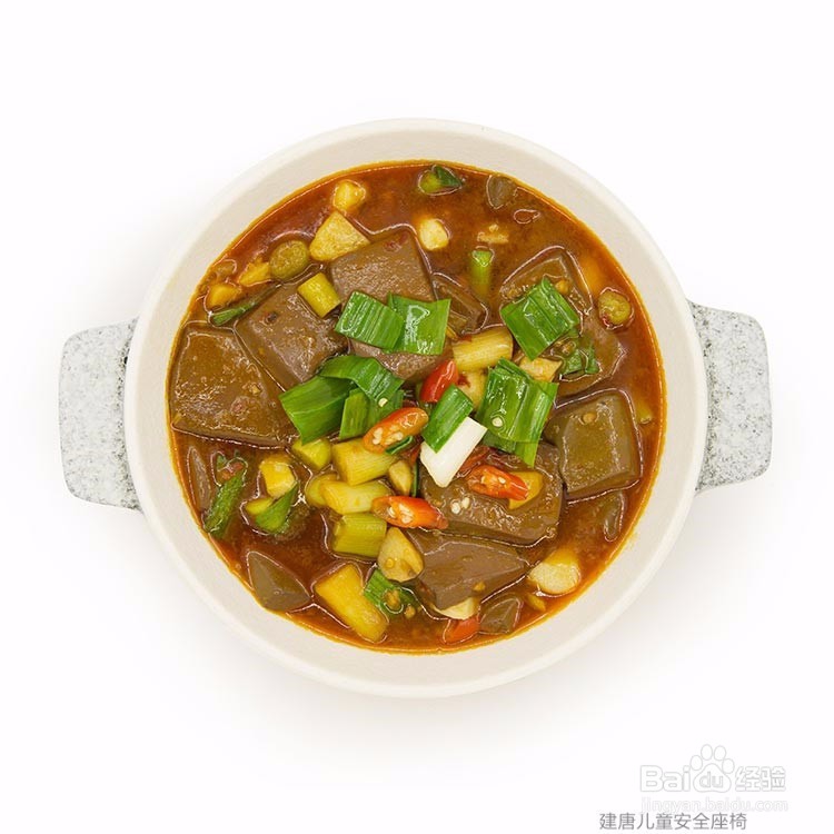 蒜香鸭血的做法