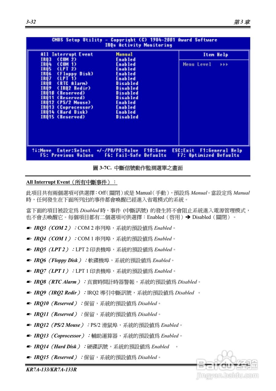 KR7A-133KP7A-133R主机板使用手册:[6]