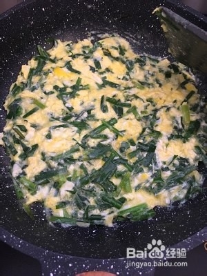 养生食补韭菜煎蛋