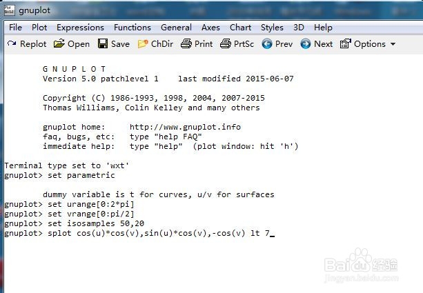 使用GNUPLOT设计一顶漂亮的草帽