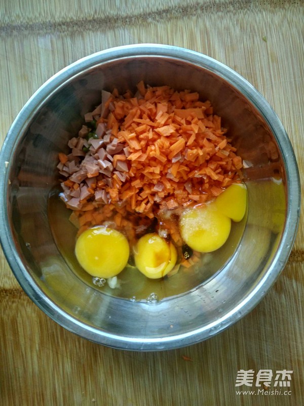 胡萝卜火腿鸡蛋饼