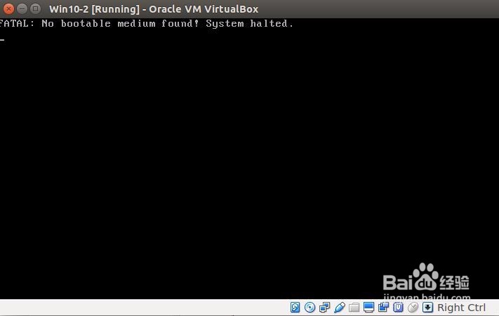 fatal:no bootable medium found! 怎么解决