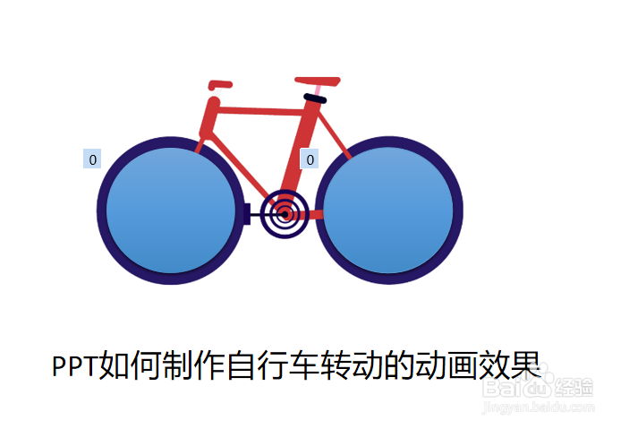 <b>PPT如何制作自行车转动的动画效果</b>