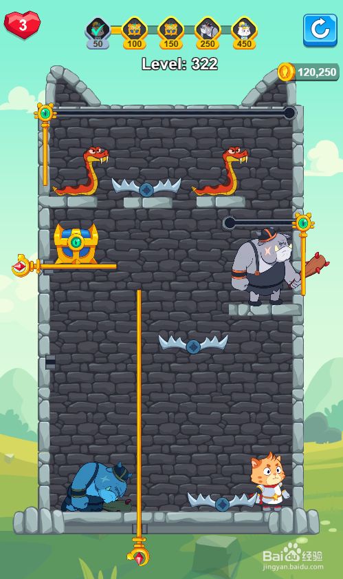 Super Kitty Rescue的Level：322如何通关