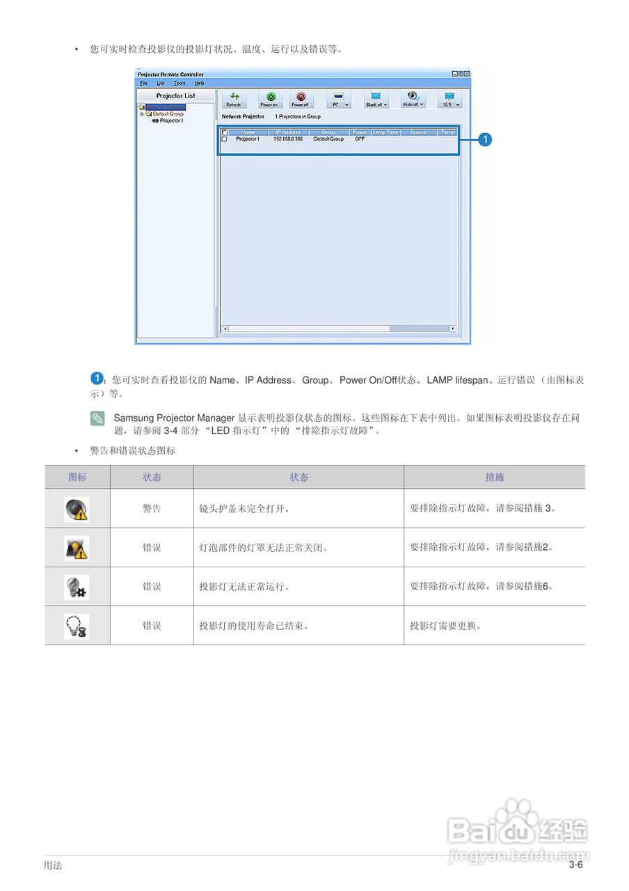 三星SP-L351投影机使用说明书:[6]