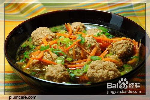 简易肉丸汤的做法