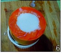 夏天换种方式吃水果---木瓜椰奶冻