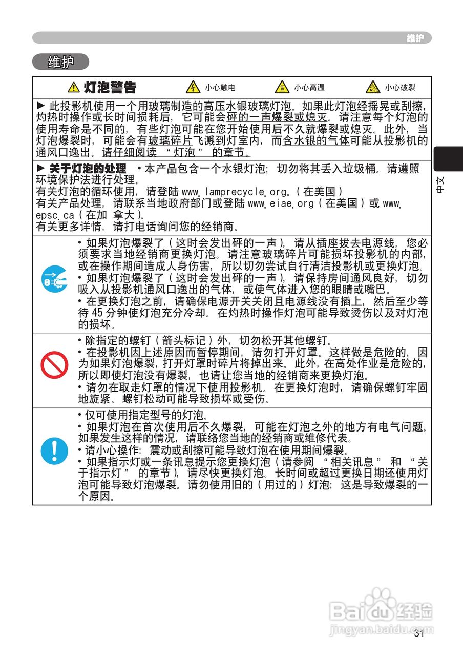 日立 PJ-TX100投影机说明书:[4]
