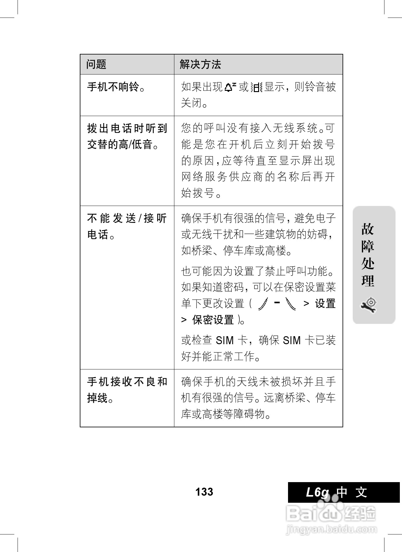 摩托罗拉L6G手机使用说明书:[14]