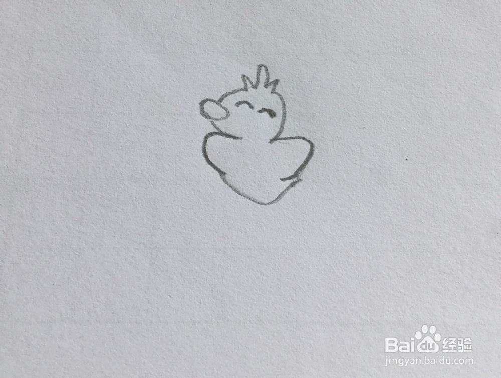 怎么画小鸭子简笔画