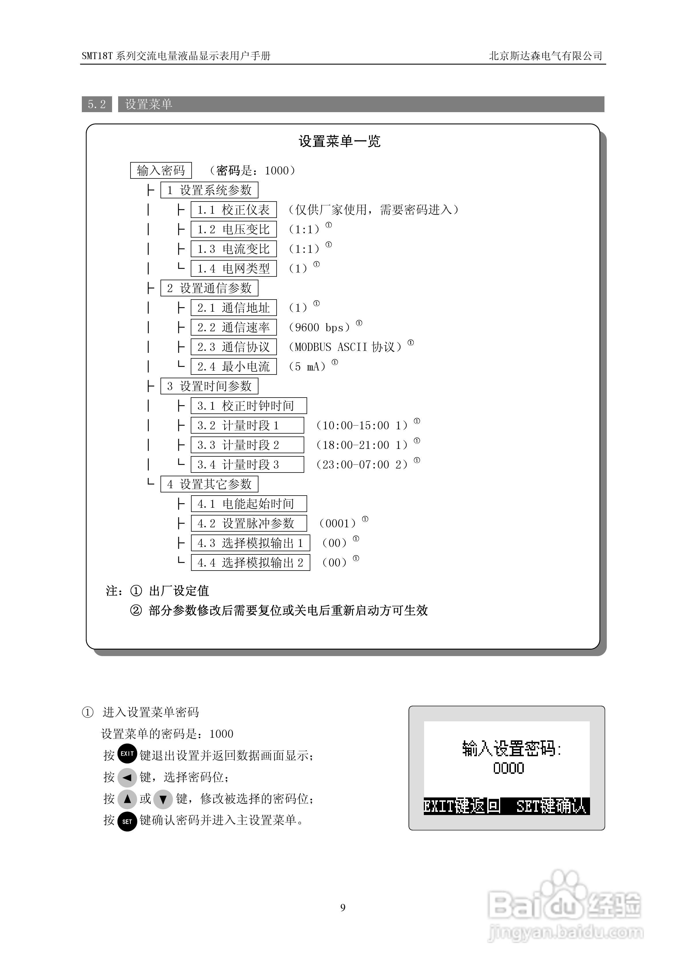 期达森SMT18T5交流电量液晶显示表用户手册:[1]