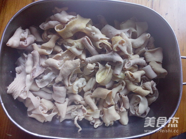 泡菜炒鸭肠的做法