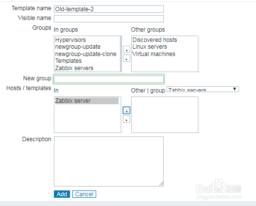 如何在zabbix的web管理中克隆模板？