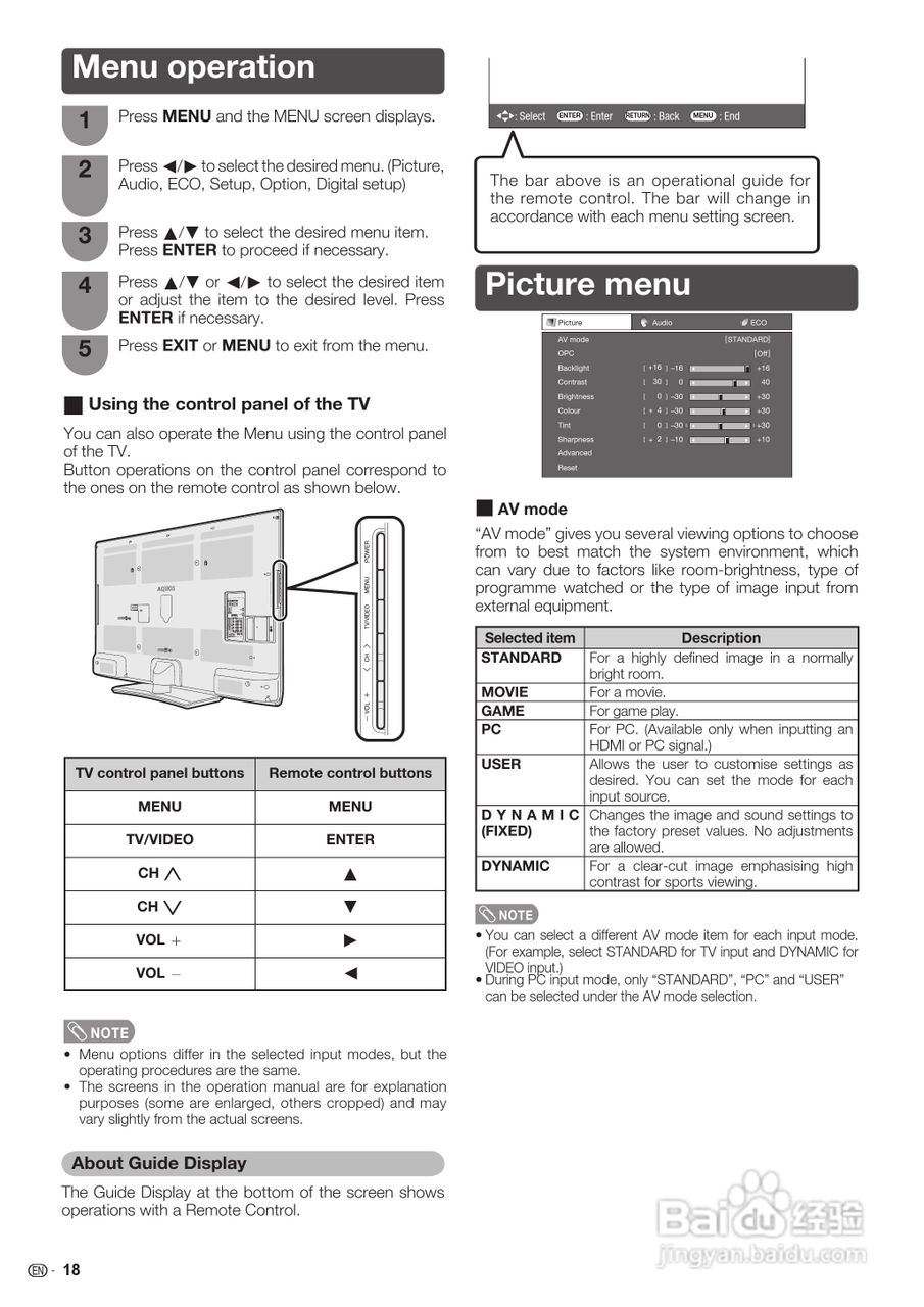 声宝LC-40LX530H型液晶电视机说明书:[6]