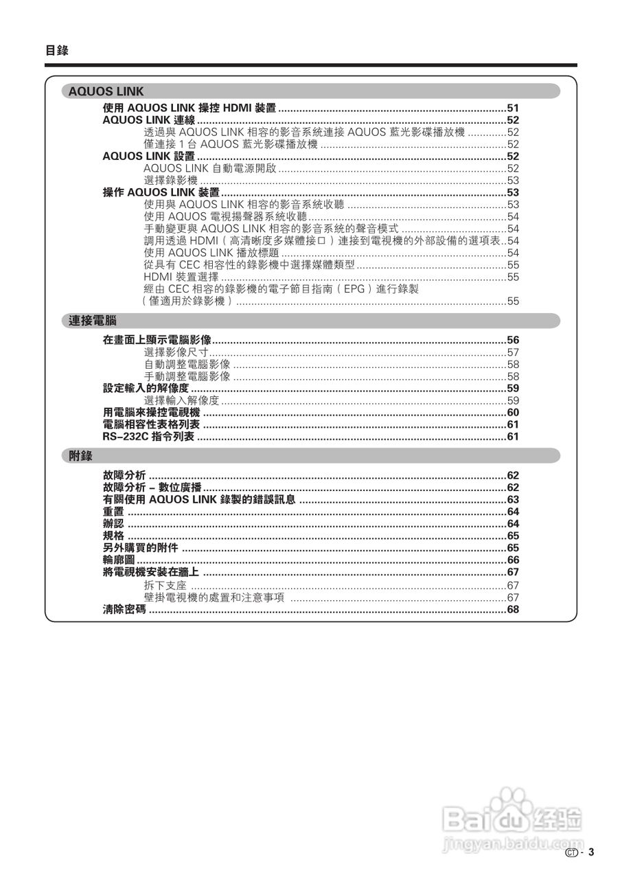 声宝LC-42D65H型液晶电视机说明书:[1]