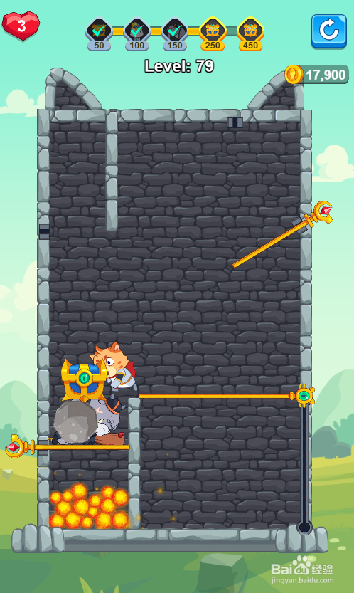 Hero Save the Princess的Level 79怎样通过