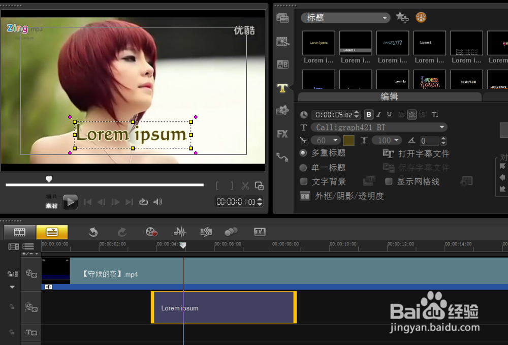 怎么在视频中添加字幕