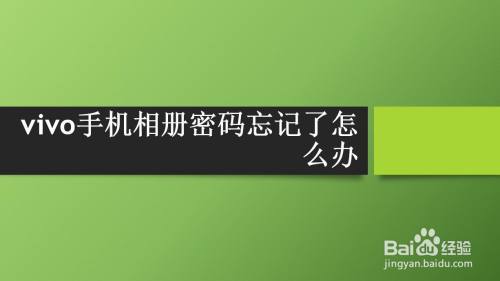 vivo手机相册密码忘记了怎么办