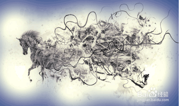 PS建筑插画教程