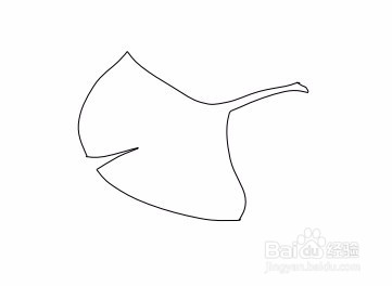 画树叶的简笔画