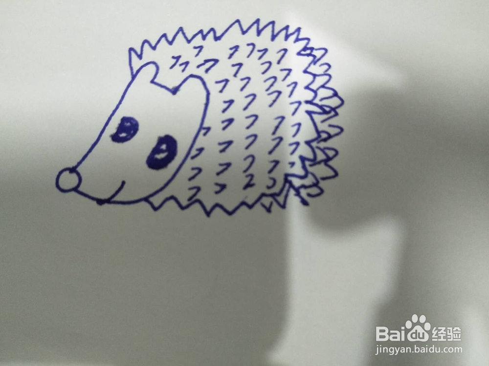 简笔画之刺猬