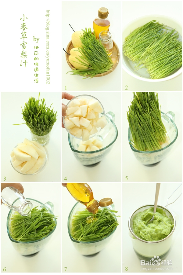 提升新陈代谢——小麦草雪梨汁