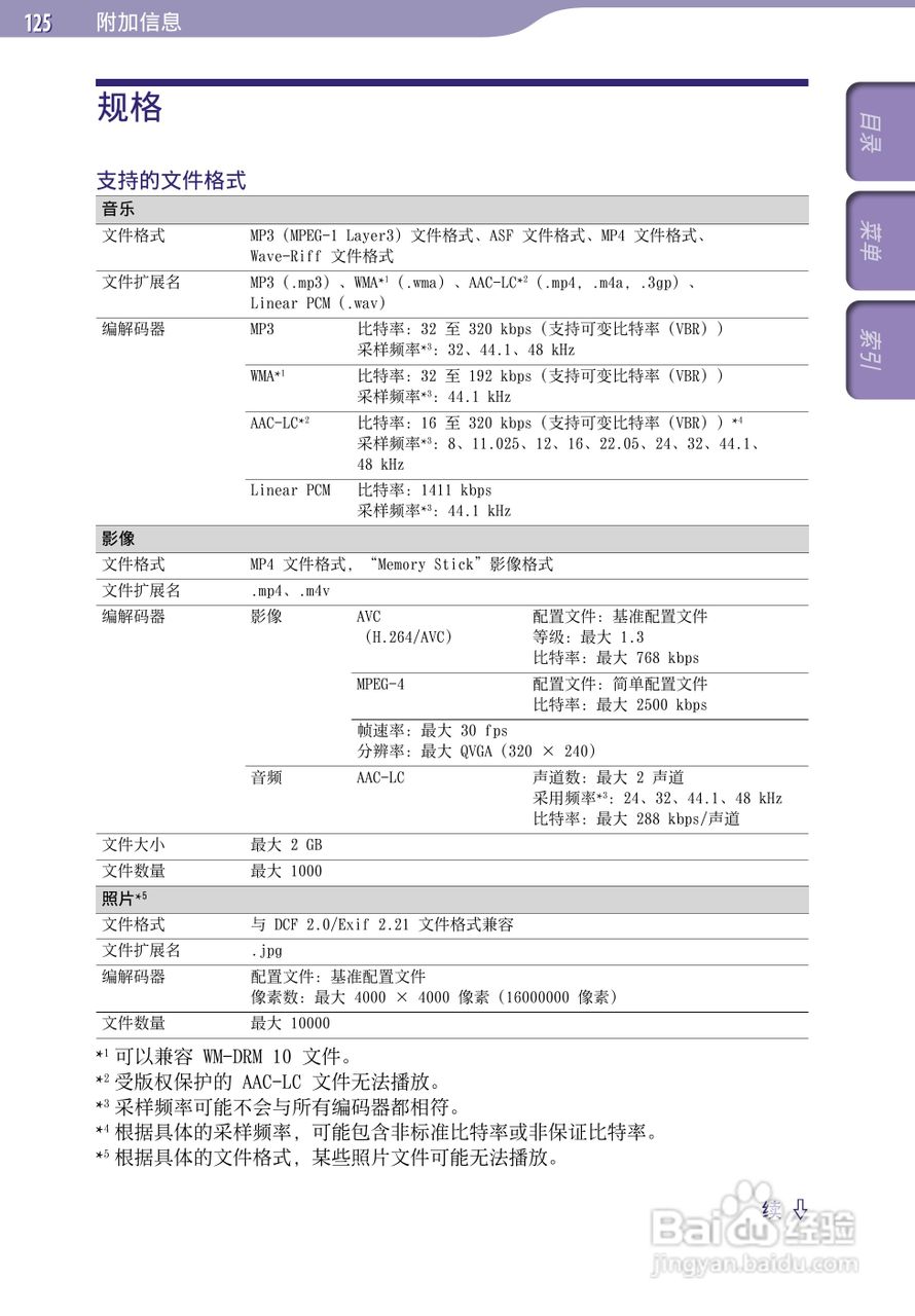 SONY索尼NWZ-A726数码影音使用说明书:[13]
