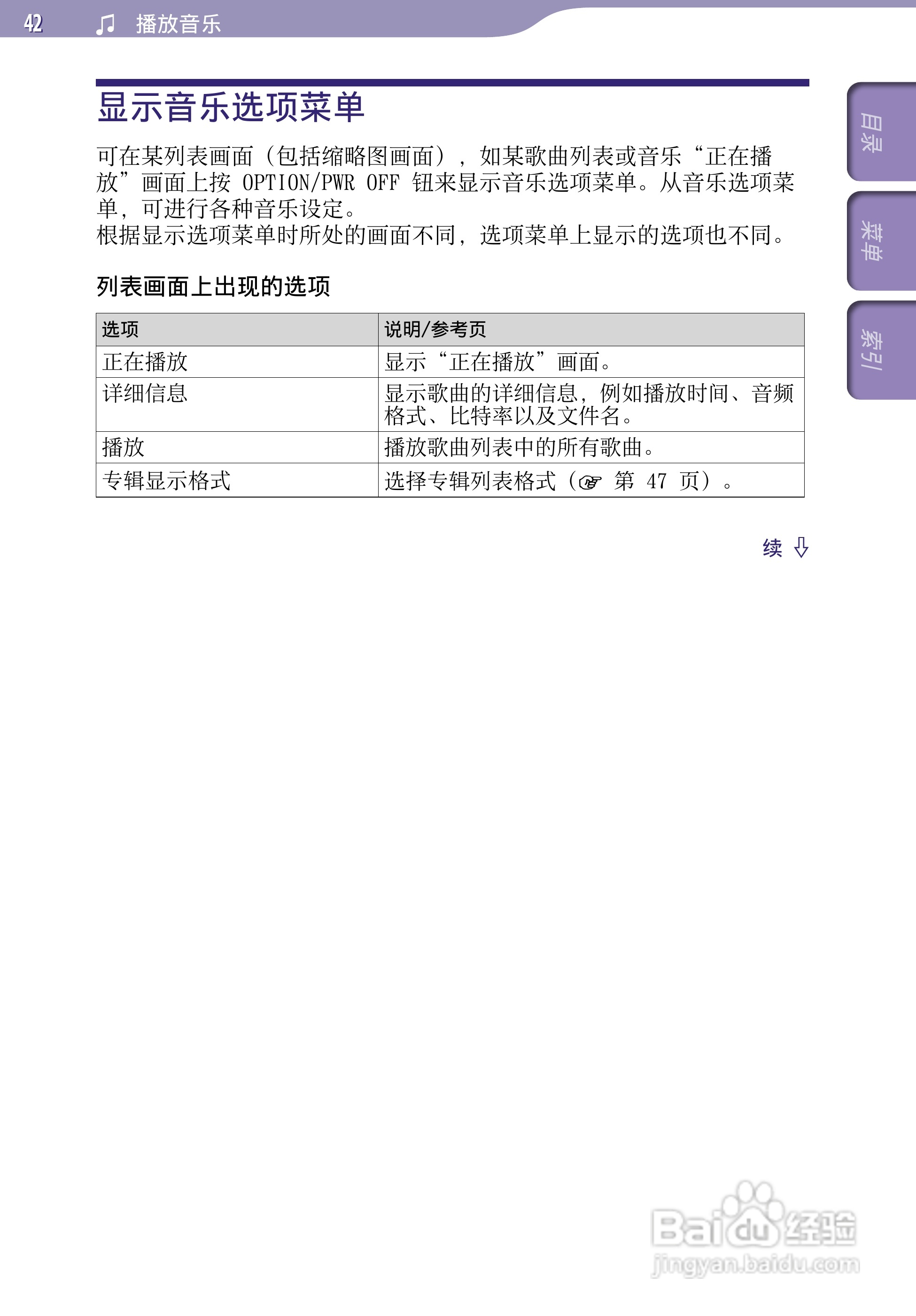 SONY索尼NWZ-A726数码影音使用说明书:[5]