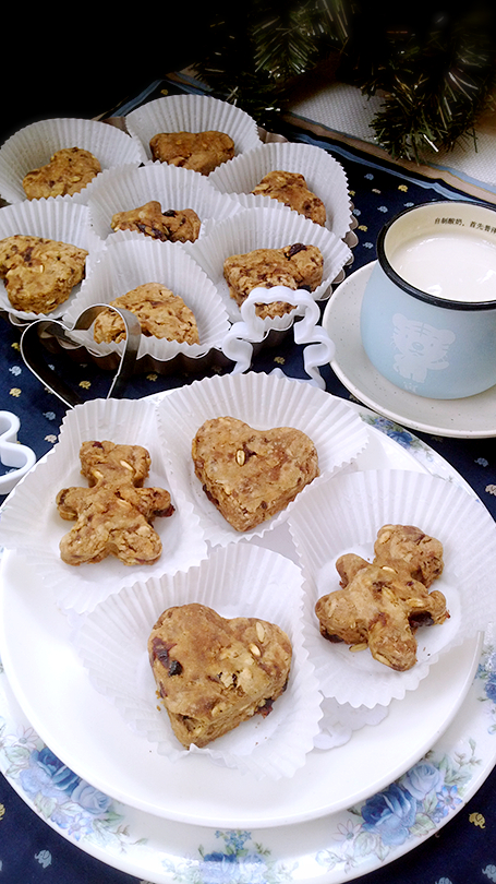 红糖蔓越莓莜面松饼