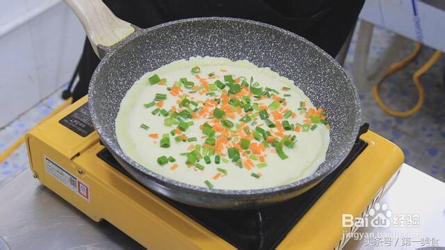 家常做法的面粉鸡蛋早餐鸡蛋饼营养