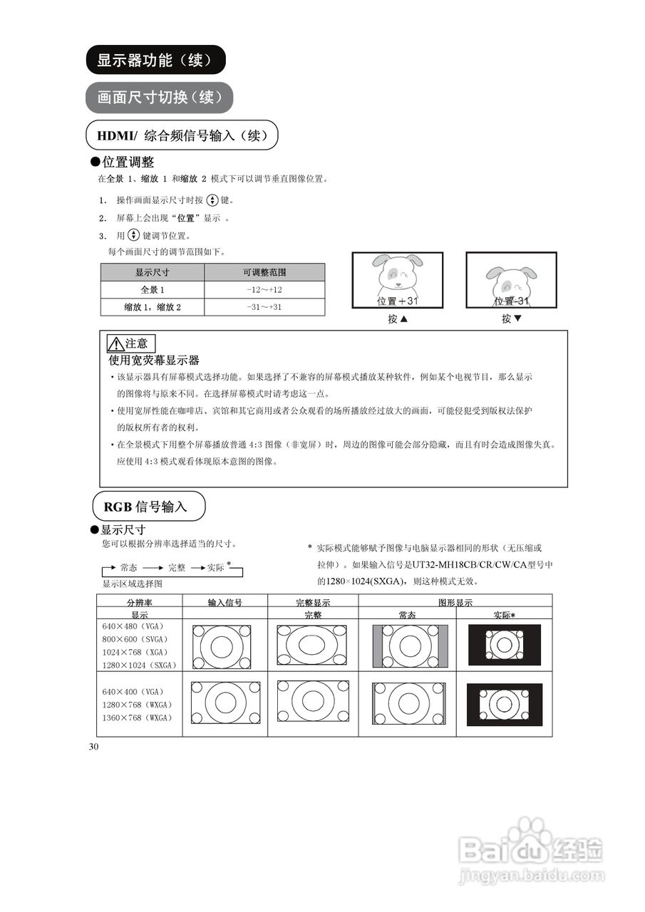 日立UT18系列液晶彩显使用说明书:[4]