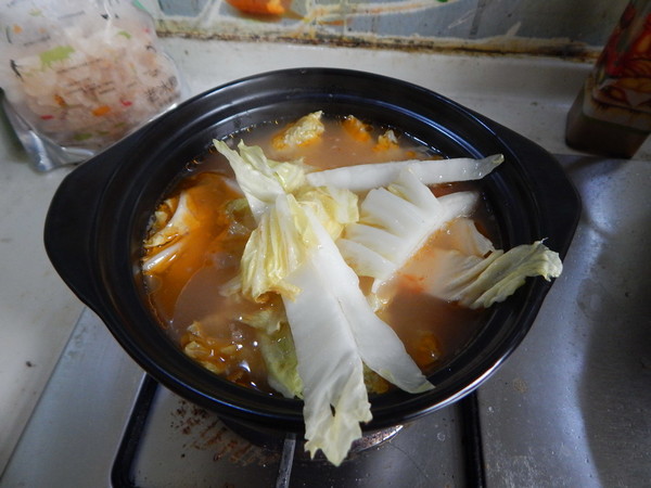 番茄牛肉汤煮年糕