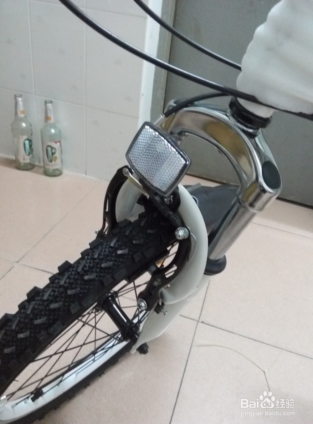 网购的折叠自行车按照教程