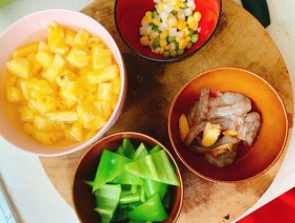 菠萝炒虾仁的做法