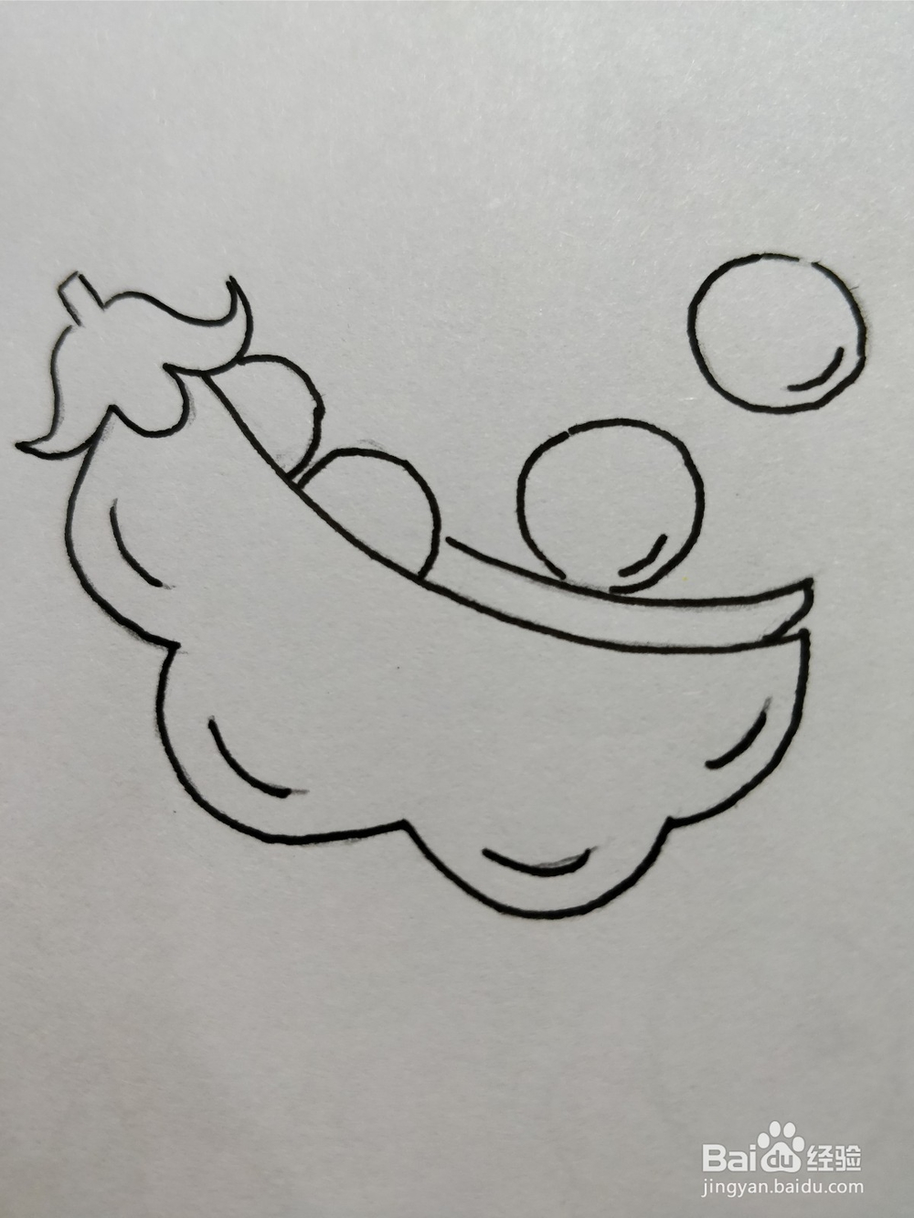 简笔画画豌豆