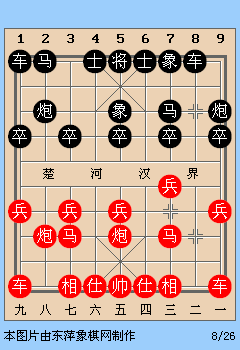 象棋开局之五九炮对黑飞右象