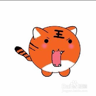 Q版简笔画：可爱小老虎