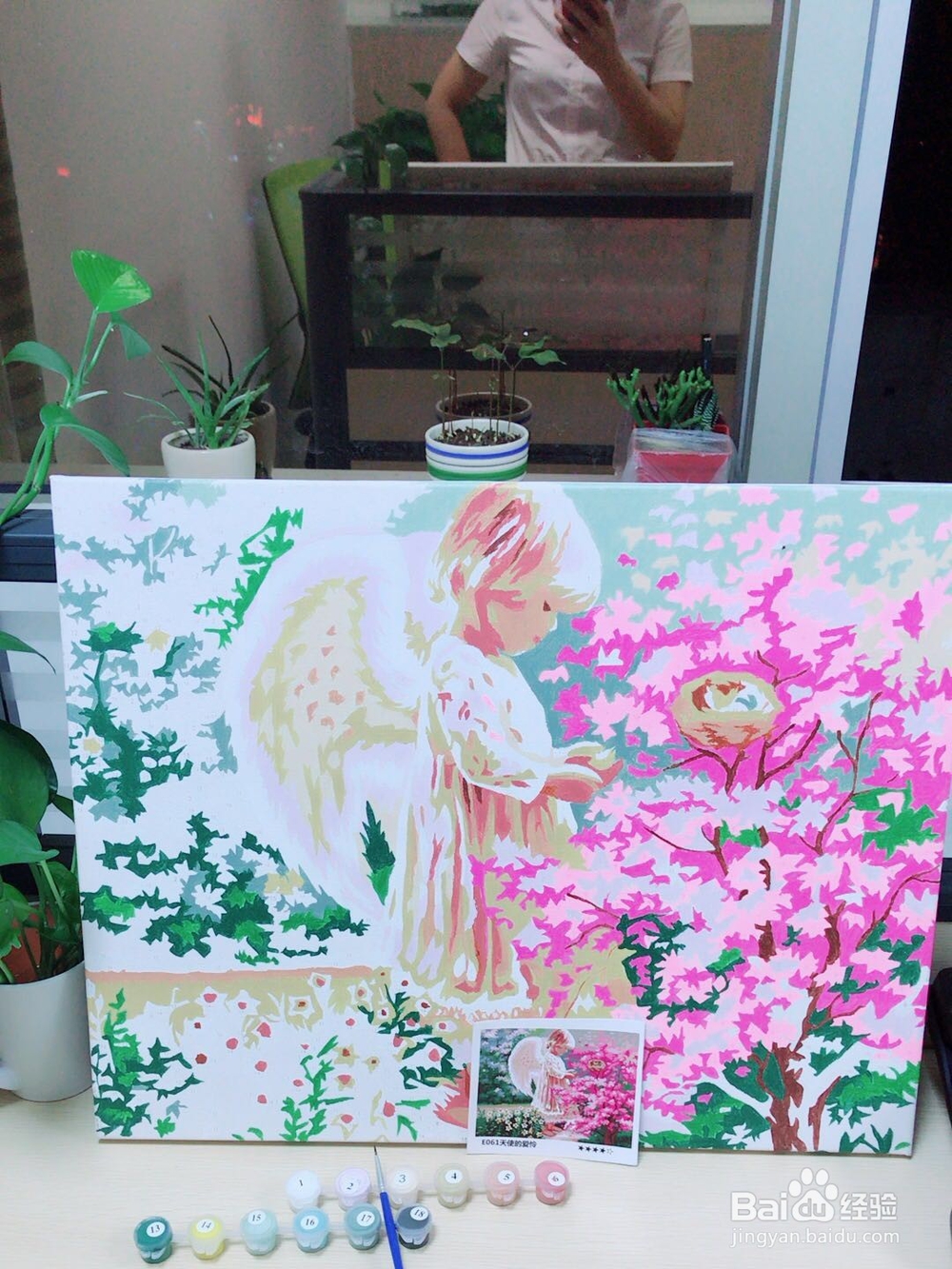 我的第二幅油画:天使的爱怜